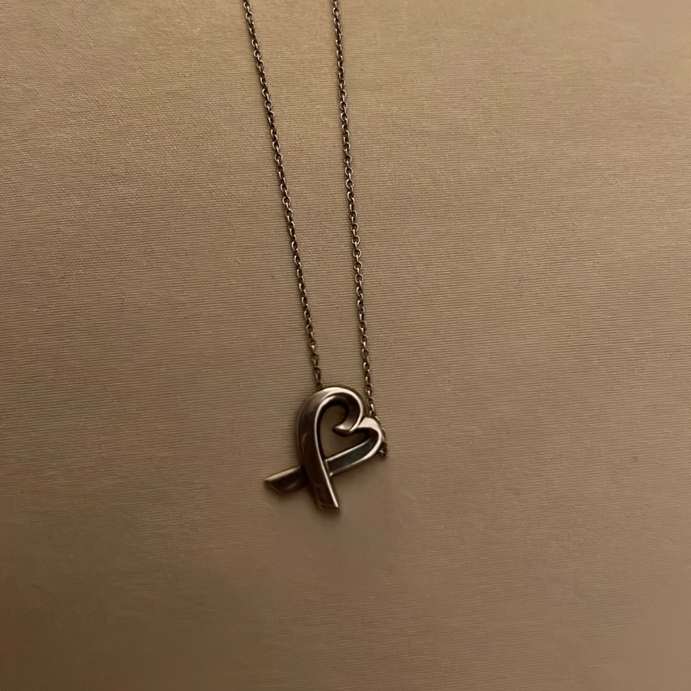 Tiffany & Co. Paloma Picasso Loving Heart silver Necklace
